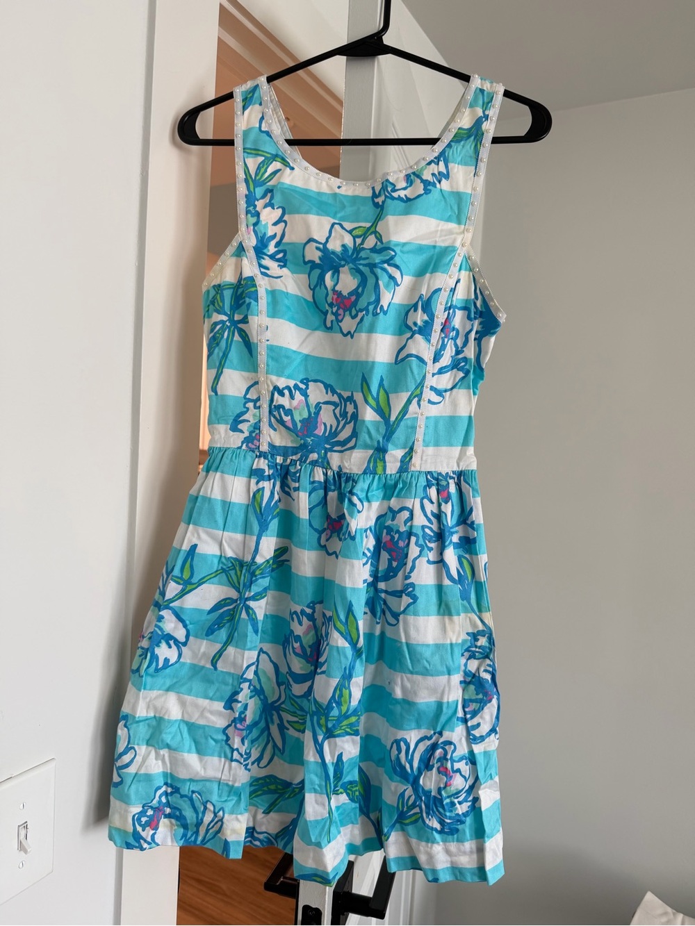 Lilly Pulitzer Light Blue & White Pastel Floral Dress